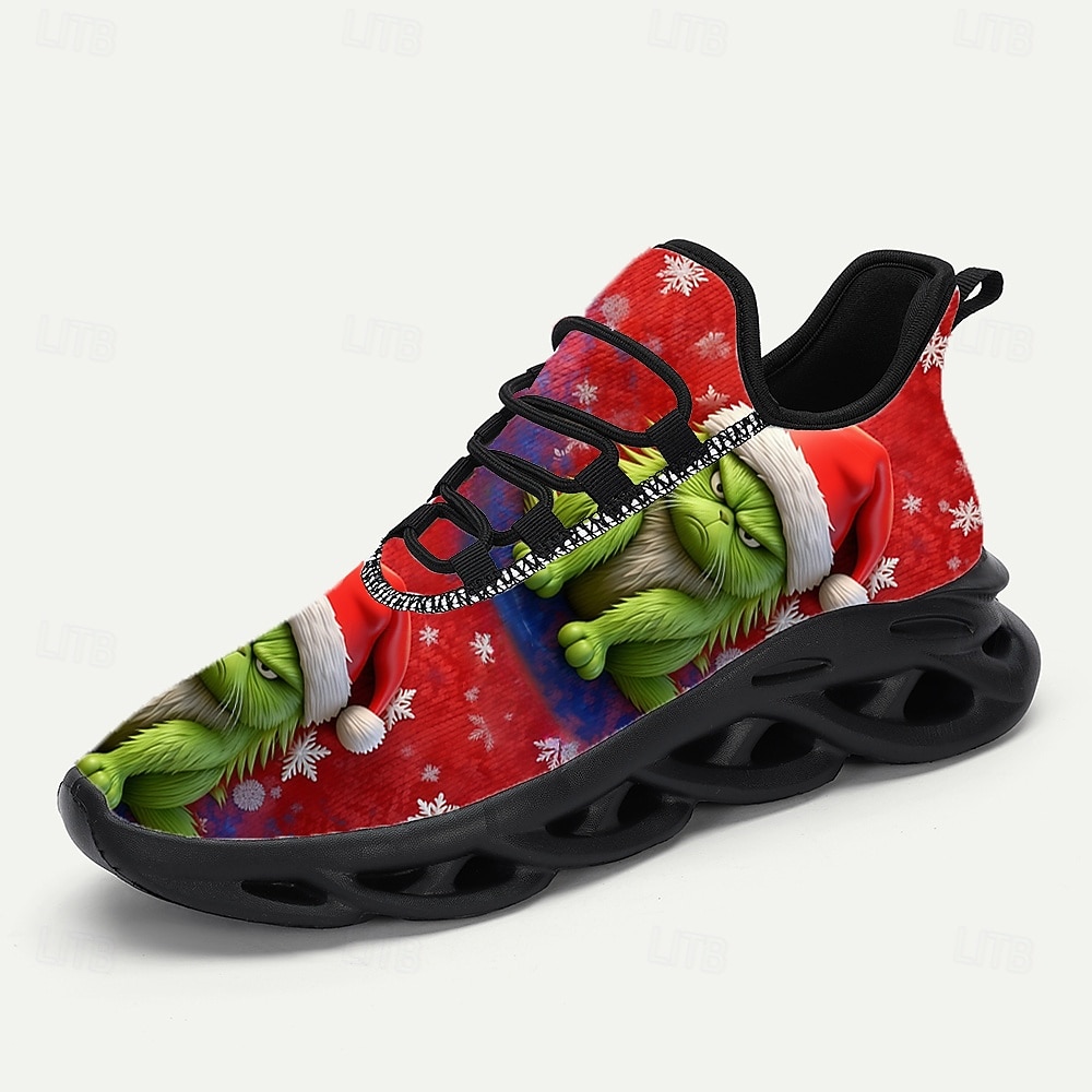 Fun Ugly Christmas Shoes Men's 3D Print Cartoon Character Design Graphic Sneakers with Festive Snowflake Design 2026 - $42.99 –P2