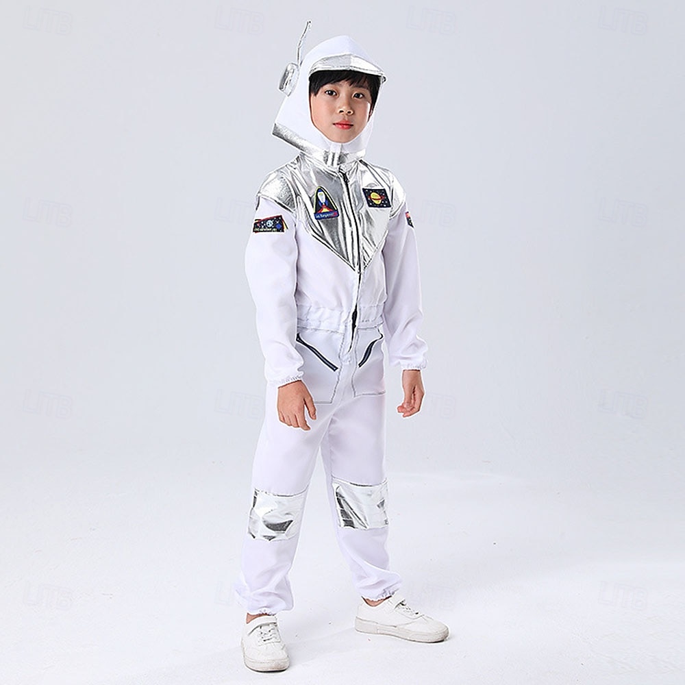 Fancy Costume Jumpsuit Uniform Astronaut Cosplay Costume Kid's Boys' Halloween Carnival Party Performance Dress Up 2026 - $32.99 –P5