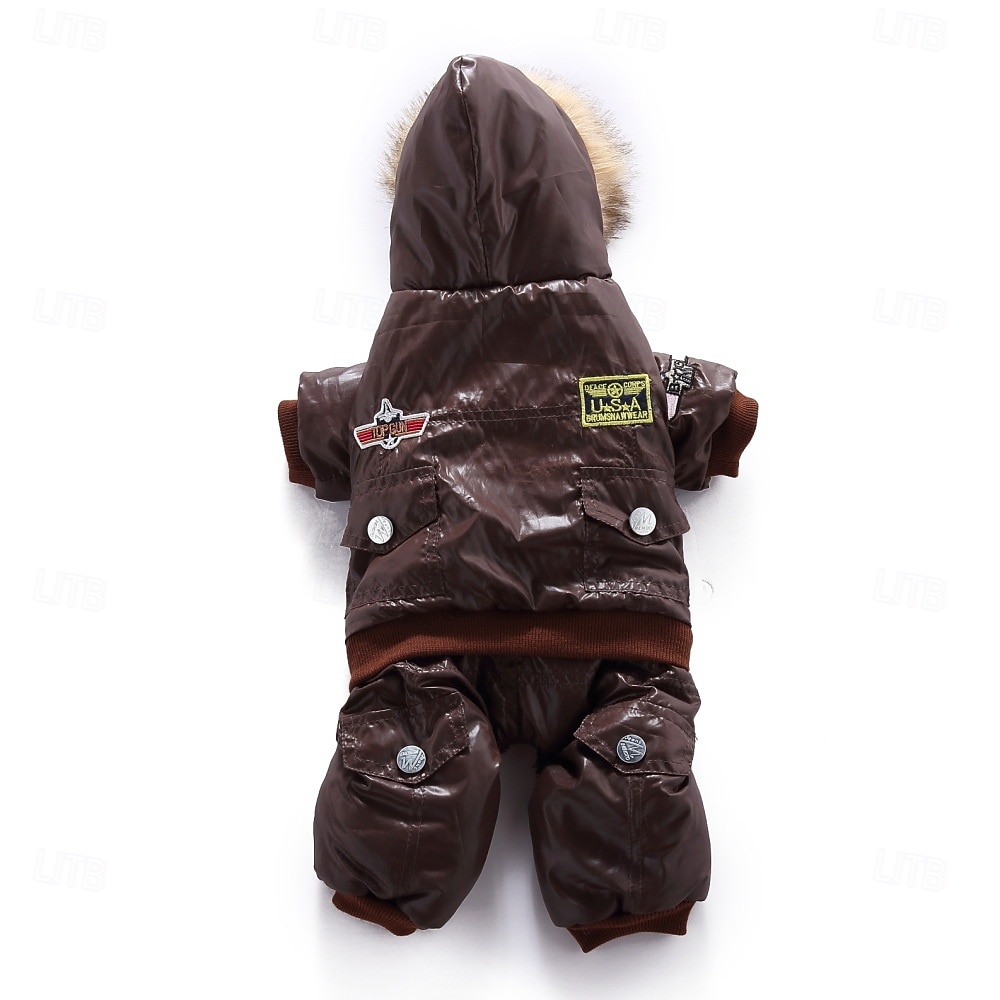 Abrigo para perros pequeños, impermeable, acolchado, extra cálido, abrigo de invierno 2026 - $24.99 –P5