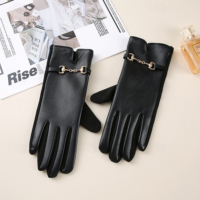 Жен. 1 пара С пальцами / Зимние Активный / Уличный стиль Перчатки - Полотняное плетение Стильные 2026 - $13.99 –P4