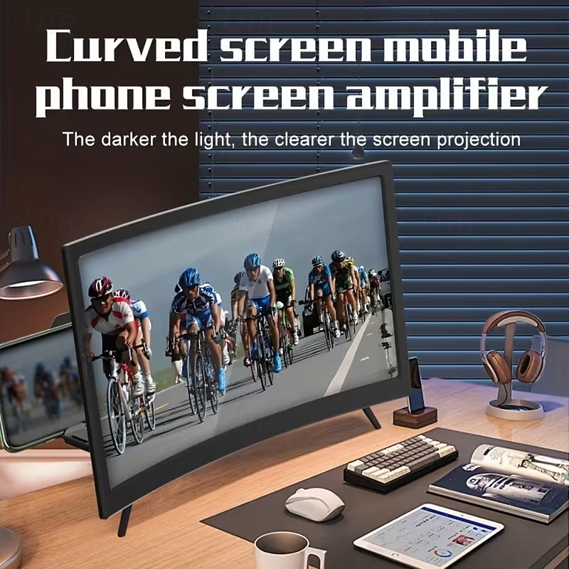 12-inch Curved HD Phone Screen Magnifier - 11 Coaxial Magnification Easy to Use and Carry Phone Screen Magnifying Glass 2026 - $19.99 –P2