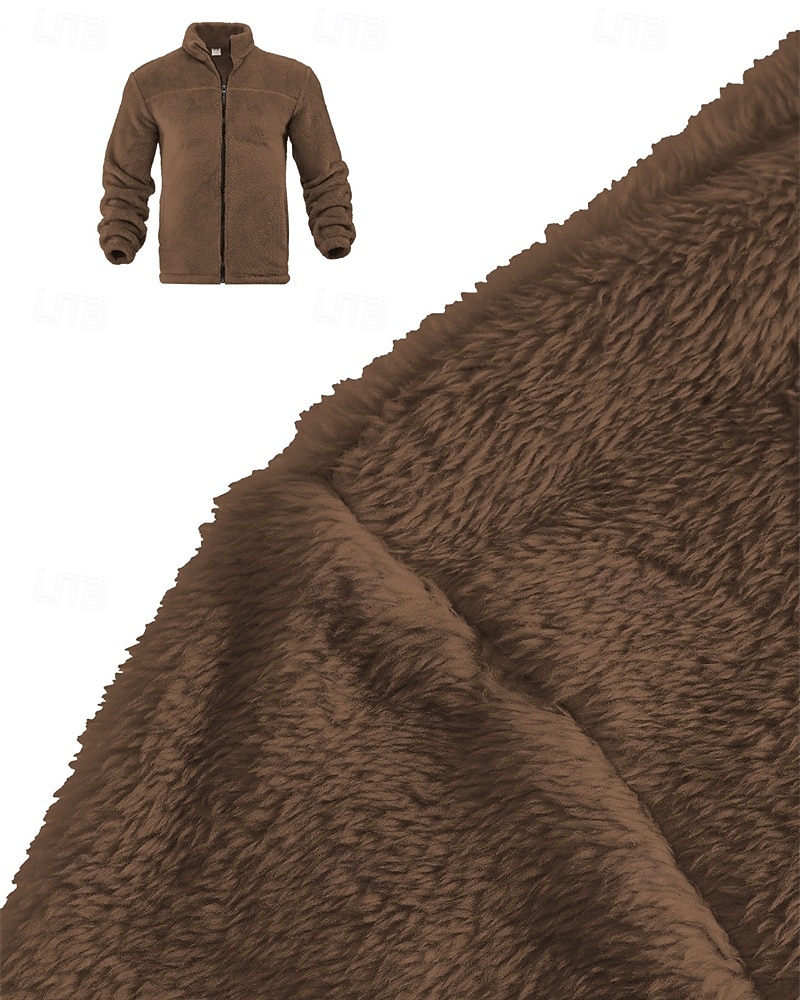 Per uomo Giacca Invernale Cappotto Teddy Giacca Casual Vacanza Quotidiano Caldo Tasca Autunno Inverno Semplice Moda Classico Collo alla coreana Regolare Nero Blu marino Marrone Cachi Grigio scuro del 2026 a $30.99 –P6