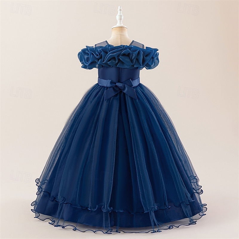 Lapset Tyttöjen Mekko Juhlamekko Yhtenäinen väri Hihaton Muodollinen Suoritus Erikoistilaisuus Pitsi Silmukka Muoti Päivittäin Prinsessa Polyesteri Maxi Juhlamekko Kellomekko Tyllimekko Kesä Kevät 4 2026 - $47.99 –P21