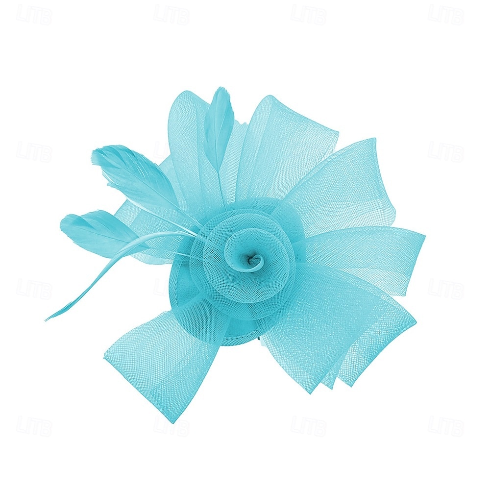 Аксессуары для волос Тюль  Перья Федора Свадьба Чаепитие Скачки коктейль Элегантный стиль Винтаж Простой С Пух Тюль Заставка Головной убор 2026 - $16.49 –P6