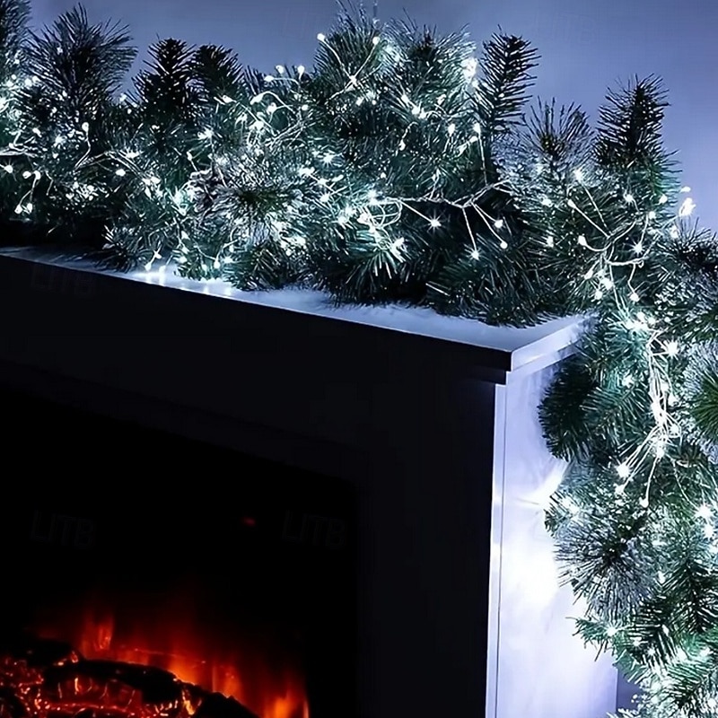 Guirlande Lumières en Fil de Cuivre 8 Modes de Lumière Basse Tension Sécurité À Brancher Festival Mariage Fête Atmosphérique Accessoires Luminaires 3/6/10/15/30/50M de 2026 ? $12.99 –P12