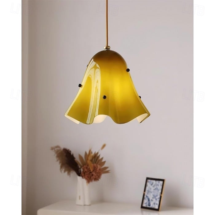 lampada a sospensione in vetro artistico - lampada da soffitto moderna ispirata alla fioritura del 2025 a $299.99 –P12