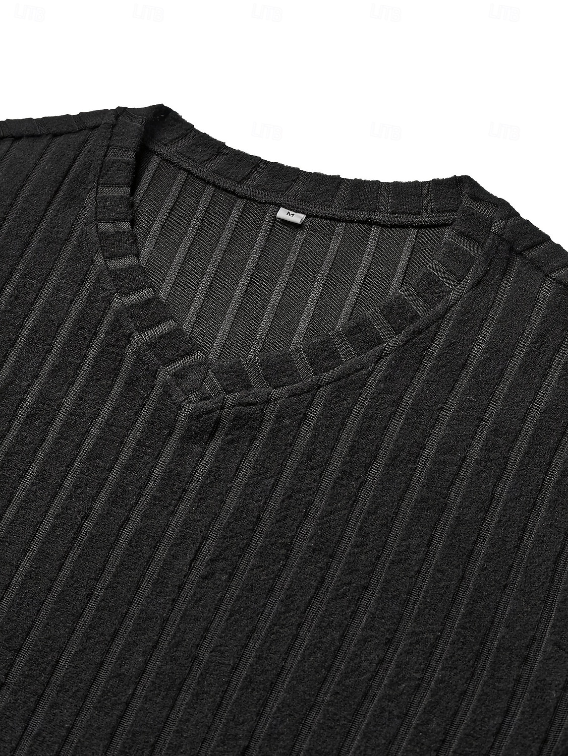 Homme T-shirt T-shirt en tricot côtelé Chemise à Manches Longues manche longue Col en V Printemps Automne Hiver Uni Rayé Bande de Fosse Mode Designer Basique Tricot A côtes Vacances Rue Occasionnel de 2026 ? $24.99 –P2