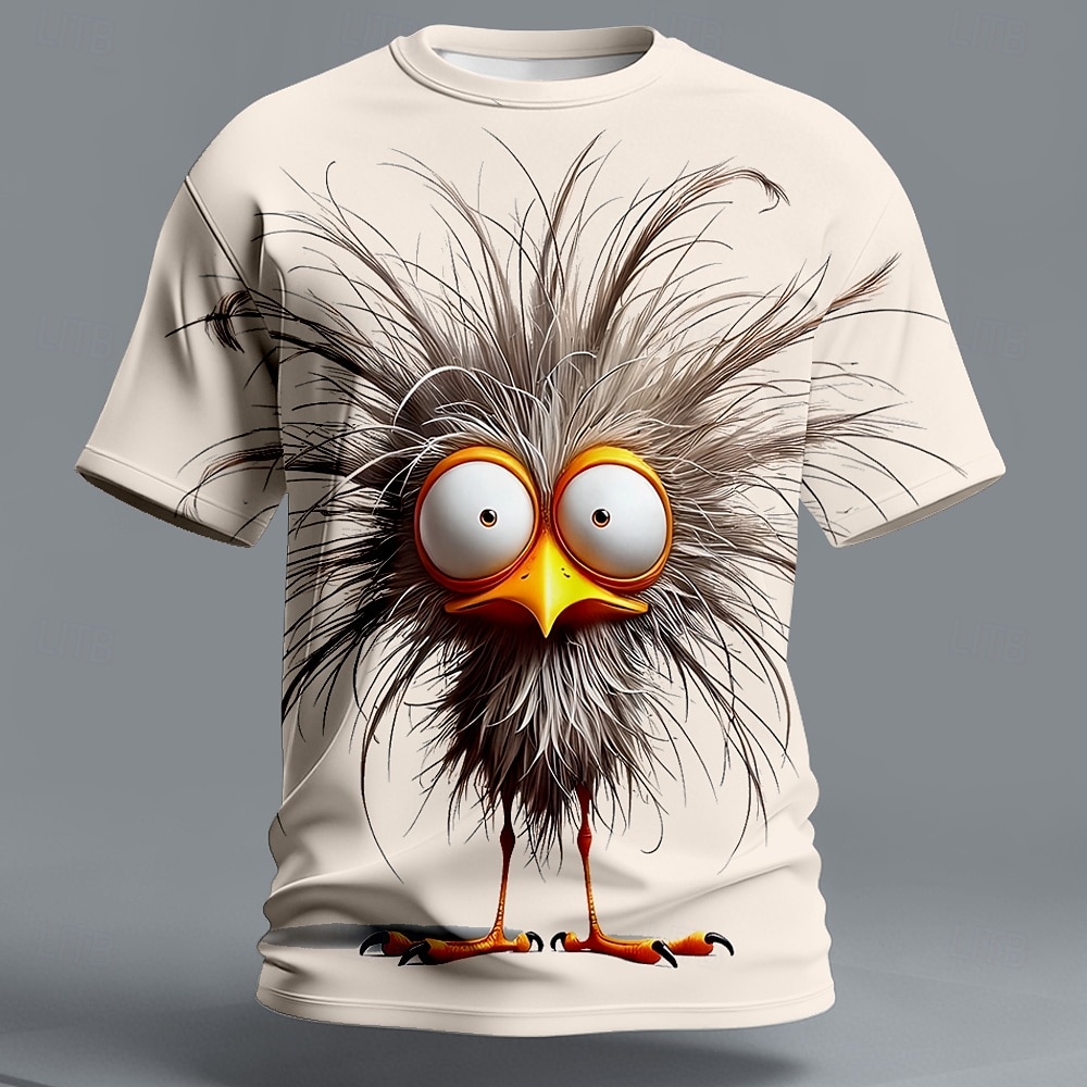 Homme Oiseau Grincheux T-shirt Manche Courte T-shirt Impression 3D Col ras du cou Chemise Exagéré Designer Soirée Fête Bleu Noir Jaune Été Printemps Vêtement Tenue S M L XL XXL XXXL de 2026 ? $21.99 –P1