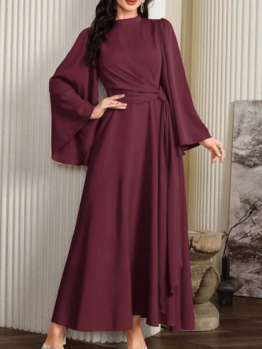red bubble dress long sleeve Lexie Long Sleeve Dress