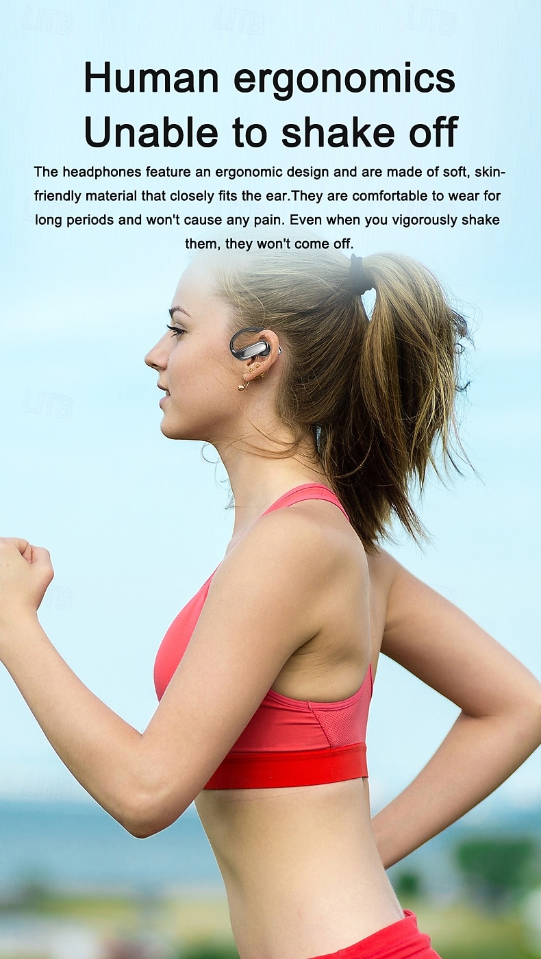 Intelligent AI Translation Earbuds Private-Mould OWS Semi-In-Ear Sports Earhook Bluetooth Earphones Extra-Long Battery Life Valentine's Day Gift 2026 - $26.99 –P8