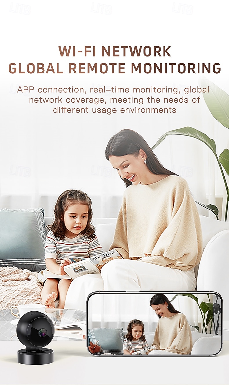 Wi-fi Surveillance Camera Featuring 1080p Hd Resolution Infrared Night Vision Motion And Sound Detection Capabilities And 360 Panoramic View. 2026 - $19.99 –P6