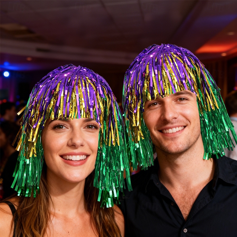 Карнавальный парик Блондинка Фиолетовый Зеленый Прямой Средние Синтетический фестивальный парик Вторник на масляной неделе Парад Волосы для косплей-костюма для Женский 2026 - $6.49 –P3