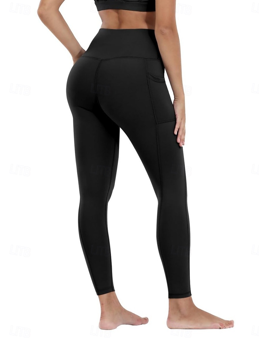 Damen Jogginghose Chinos Leggings Mode Basic Lässig Volle Länge Hohe Taille Einfach Elastischer Bund Bequem Weich Dehnbar Yoga Marineblau Schwarz Wein Grau Frühling Herbst Schmale Passform 2026 - $14.99 –P3