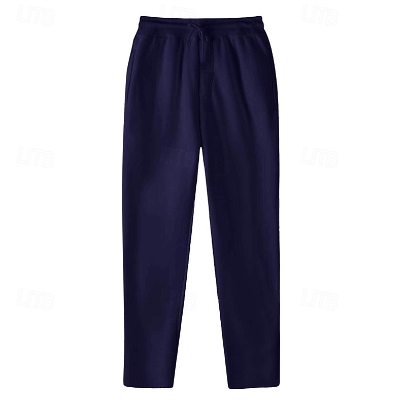 Paquetes múltiples 3 piezas Hombre Negro+Gris Oscuro+Azul Marino Pantalones de Deporte Pantalones Correa Cintura elástica Plano Vacaciones Ropa Cotidiana Poliéster Primavera 2026 - $40.99 –P6
