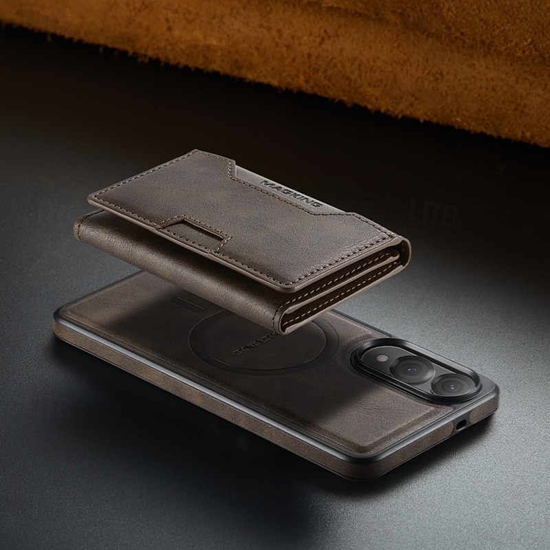 telefone Capinha Para Samsung Galaxy S25 Ultra Plus S25 Edge S24 Ultra Plus S23 Ultra Capa para Cartão Wallet Com Suporte Antichoque Retro Couro PU de 2025 por $21.99 –P5