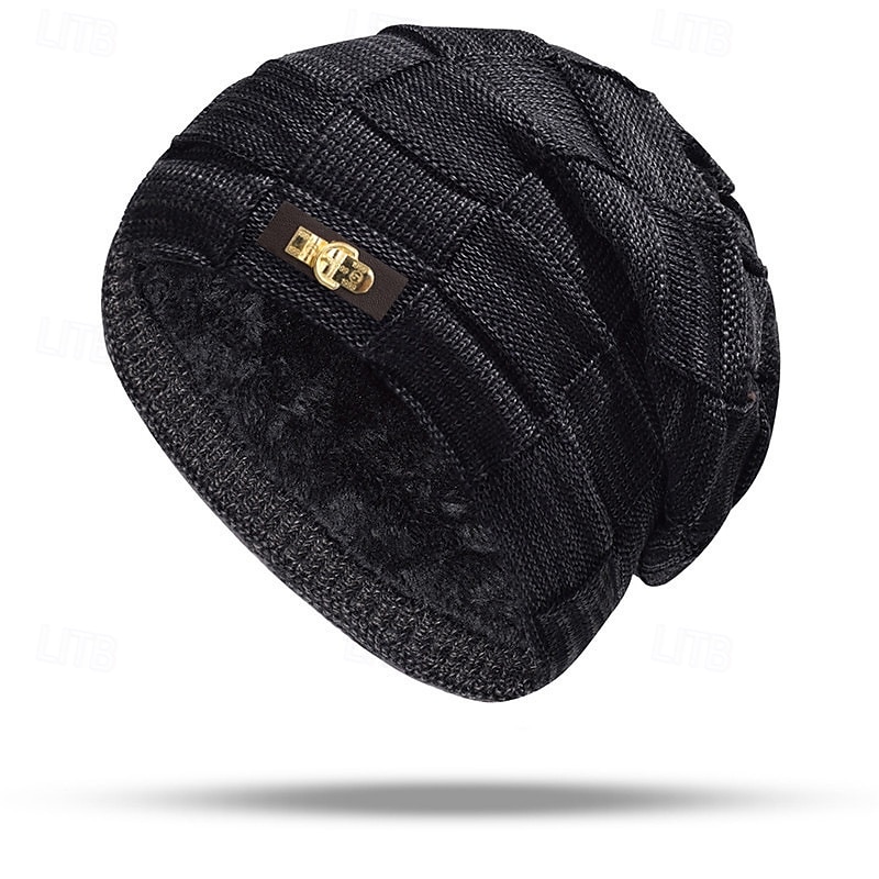 Per uomo Unisex Berretto Cappelli Invernali Berretti Cappello lavorato a maglia Berretto Invernale Nero Vino Fibre Acriliche Lavorato a maglia Traspirante Accogliente Abbigliamento quotidiano Uscire del 2026 a $8.49 –P5