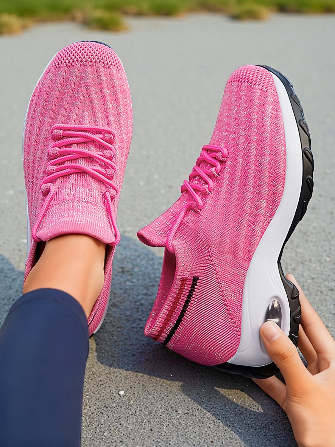 damerosa luftpolstrede atletiske joggesko – lette løpesko for aktive kvinner, treningsstudio, utendørs trening og daglige turer 2026 - $34.99 –P2