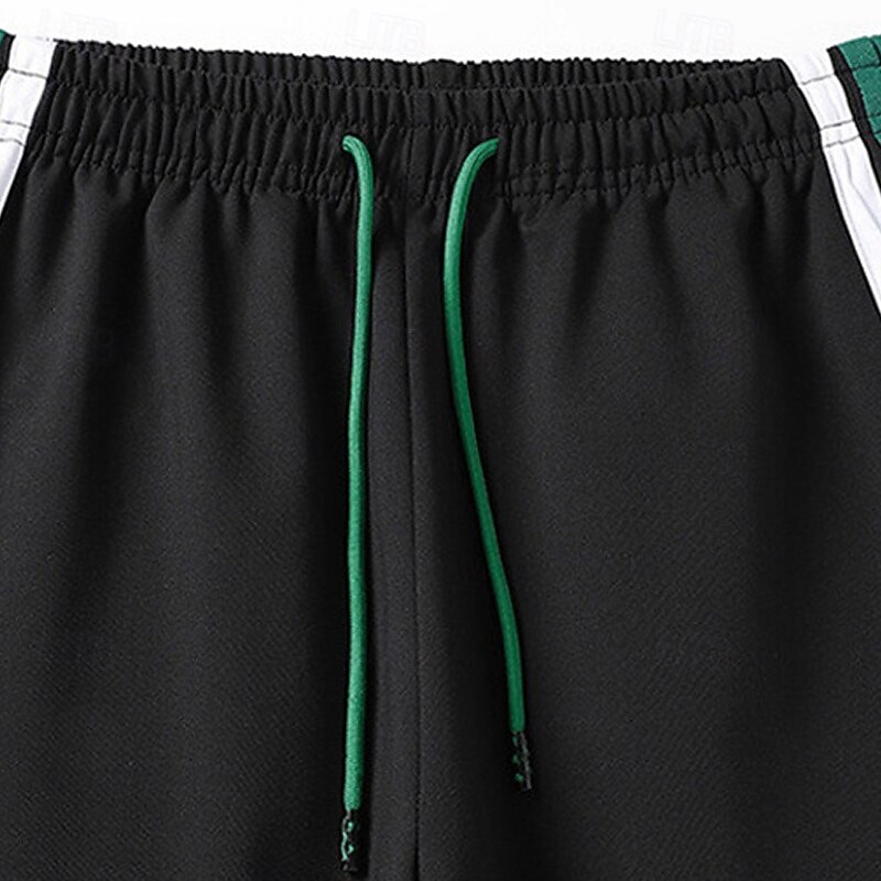 Per uomo Maglia Tuta da Ginnastica Set di abiti Girocollo All'aperto Quotidiano Sportivo Coulisse Tasca Blocco di colori Bianco Verde militare Poliestere Abbigliamento sportivo Moda Streetwear del 2026 a $42.99 –P5