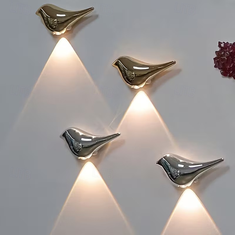 Smart Motion-activated Light Bird-shaped Decorative Lamp No Wiring Required For Installation Adjustable Light Colors Ideal For Bedrooms Dorm Rooms And Staircases Auto On/Off Valentine's Day Gift 2026 - KWD 7.3 –P3