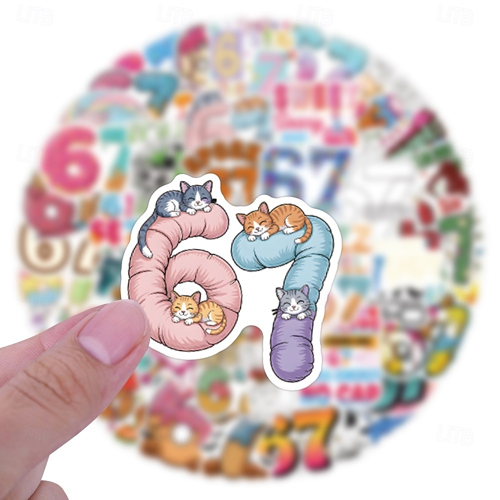 53 Stück Aufkleber mit 67 nummerierten Motiven, lustige Aufkleber mit Pop-Sprüchen, perfekt zum Dekorieren von Handy, Wasserflaschen, Scrapbooks, Tagebüchern, Autos, Laptops und Fahrrädern. 2026 - $10.49 –P3