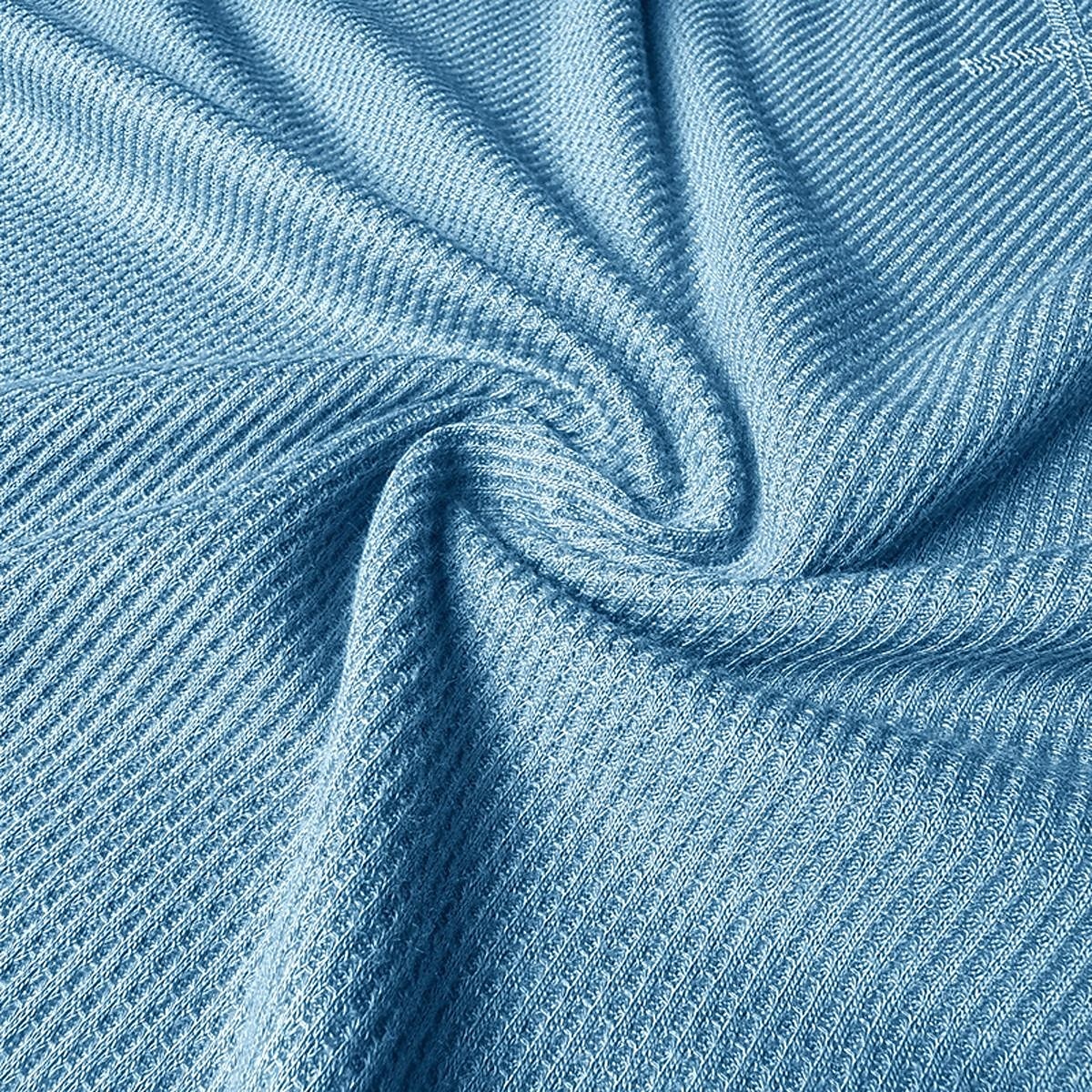 Муж. Футболка с вафельным рисунком Футболка Длинный рукав Вырез под горло Все сезоны Сплошной цвет Традиционный / винтаж На каждый день Гладкая ткань на открытом воздухе Дом Для занятий спортом 2026 - $15.99 –P13