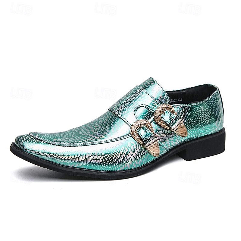 Men's Gold Patent Leather Double Monk Strap Loafers - Luxe Footwear for Formal Dinners and Special Events and Weddings 2026 - $59.99 –P3