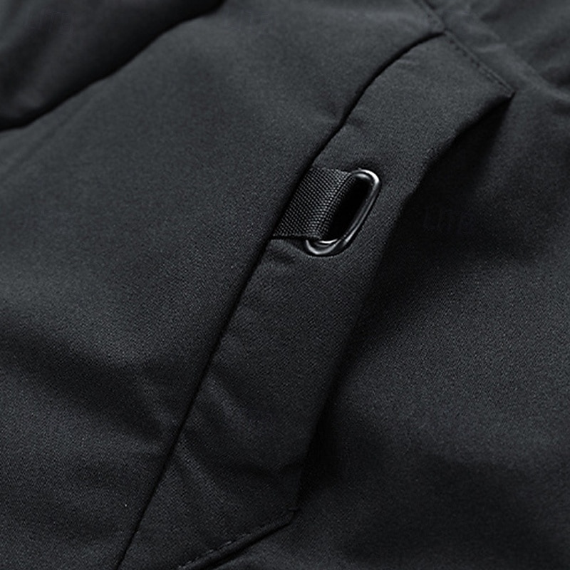 Hombre Abrigo de invierno Chaqueta acolchada Bolsillo Poliéster Vacaciones Ropa Cotidiana Cita Largo Moda Casual Cómodo Mantiene abrigado Otoño Invierno Color sólido/liso Negro Verde Trébol Gris 2026 - $50.99 –P6