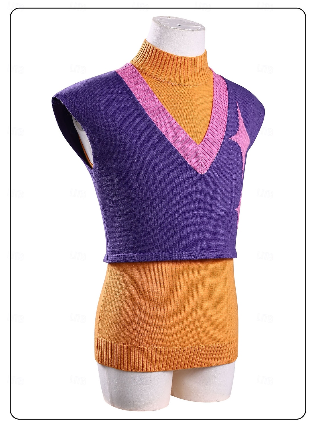 Inspirado en ídolos coreanos Estrella del pop Cazadores de demonios Chaleco de punto Vestido llamativo Disfraz de carnaval Ídolo virtual for Mujer Chica Adultos Víspera de Todos los Santos Carnaval 2026 - $77.99 –P5