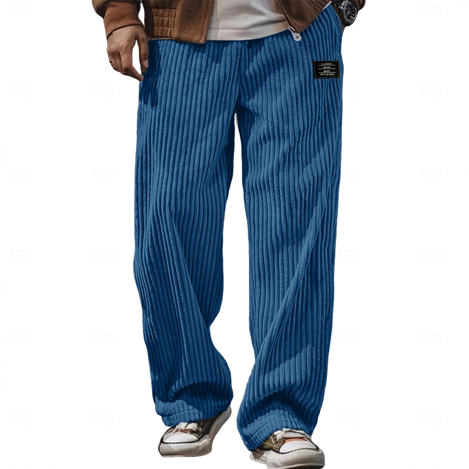 Miesten Veryttelyhousut Housut Vakosamettihousut Roikkuvat housut Suorat lenkkeilyhousut Kurenauha Joustava vyötärö Yhtenäinen väri Mukavuus Täyspitkä ulko- Päivittäin Katuvaatteet Muoti Klassinen 2026 - $28.99 –P10