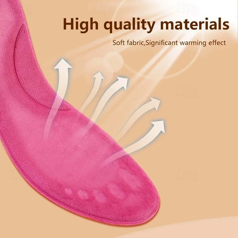 2 пары стелек с подогревом, термостатические стельки с массажным эффектом, с эффектом памяти, стельки с поддержкой свода стопы, зимние с подогревом для мужчин и женщин 2026 - $9.99 –P3