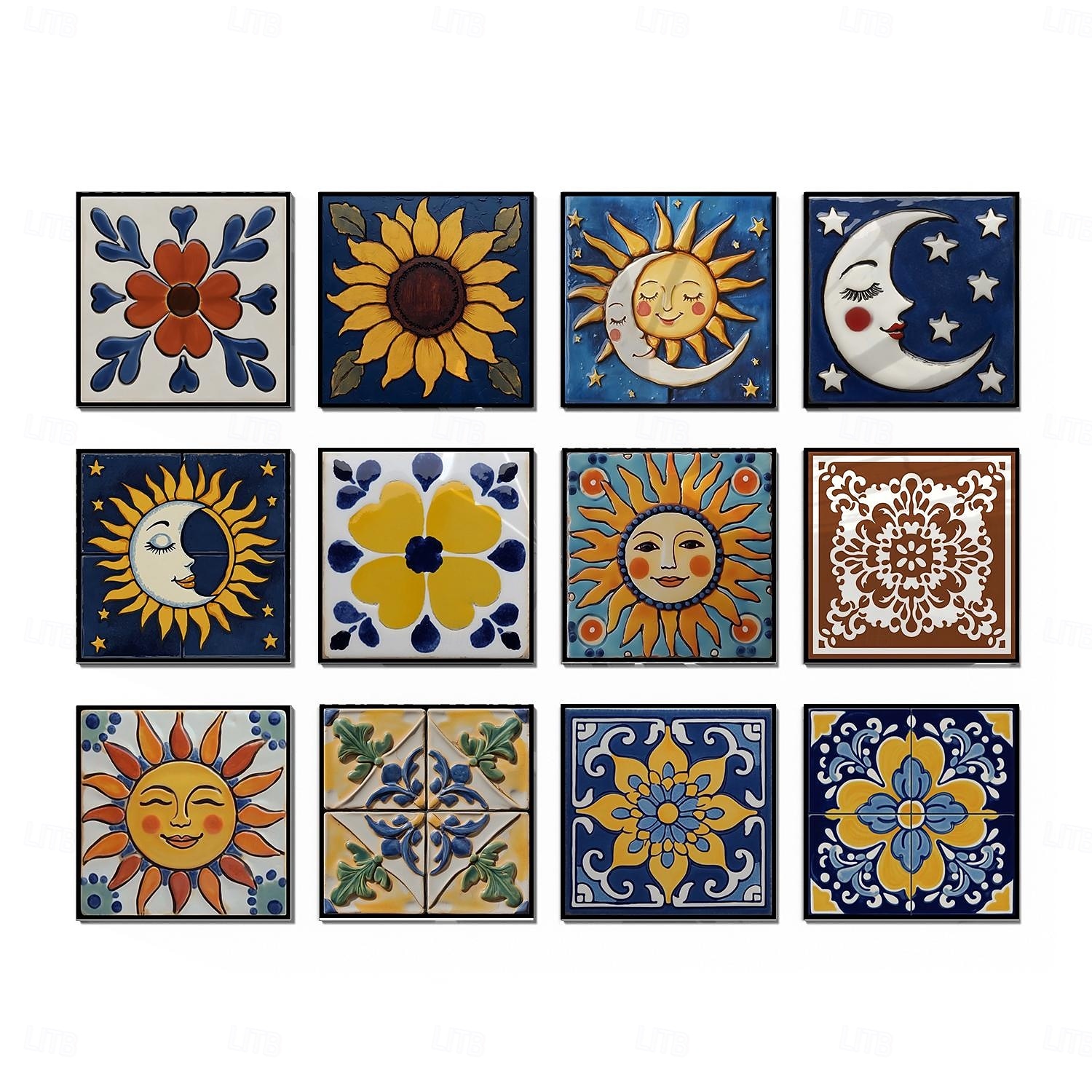 12 τεμάχια αυτοκόλλητα πλακιδίων τοίχου 3d peel stick 6x6 in, παχύ μωσαϊκό κρυστάλλου αφρού pe, αδιάβροχο backsplash για κουζίνα, μπάνιο &διακόσμηση σπιτιού, μεταλλικό κουτί δώρου με πάνελ τοίχου 2026 - $28.99 –P7