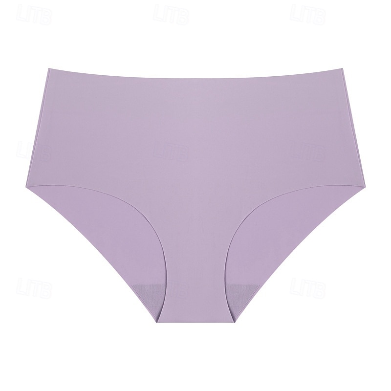 Dámské Kalhotky Elastický pasNightwearNylon Dovolená Domů Denní Jednobarevné Roztomilý Černá Fialová Béžová Jaro léto Podzim zima 2026 - $3.49 –P4