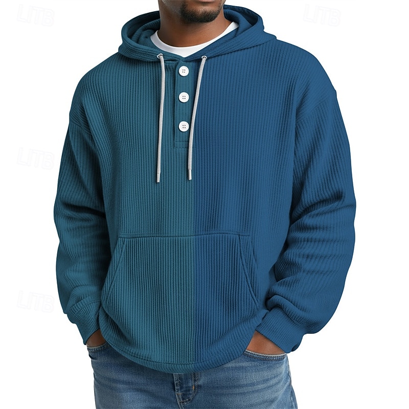 Per uomo Felpa con cappuccio Maglione Blu Verde chiaro Rosa Blu Reale Viola Con Cappuccio Blocco di colori Tasca Sport & Outdoor Casuale Quotidiano Stampa 3D Streetwear Abbigliamento Sportivo Casual del 2026 a $30.99 –P7