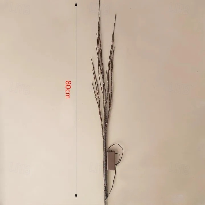 Светящиеся ветви на батарейках гирлянды фонарики из ивы для домашнего украшения спальни камина праздничного декора для использования внутри и снаружи (ваза не включена) 2026 - $16.99 –P4