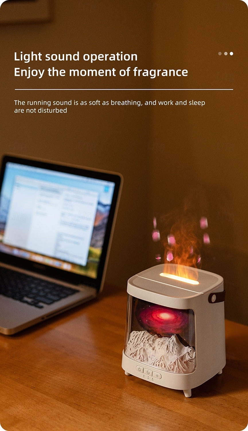 Air Spray Humidifier with Essential Oil Fragrance Expansion Function Adjustable Seven Color Light Suitable for Home Bedroom and Holiday Gifts Bedroom Rain Humidifier Desktop Humidifier Living Roo 2026 - $43.99 –P9