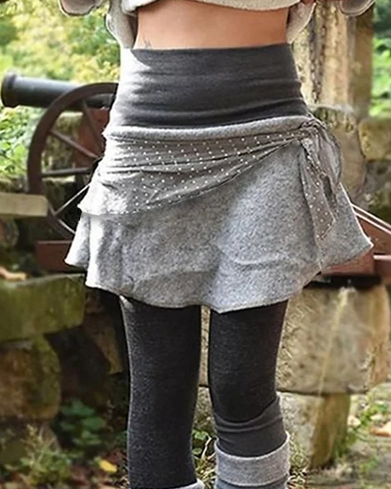 Damskie Getry Moda miejska Codzienny Pełna długość Średia talia Kolorowy blok Elastyczny pas Wielowarstwowy Wygodny Elastyczny Codzienny Na zewnątrz Urlop Szary Jesień Zima Luźna 2026 - $37.99 –P2