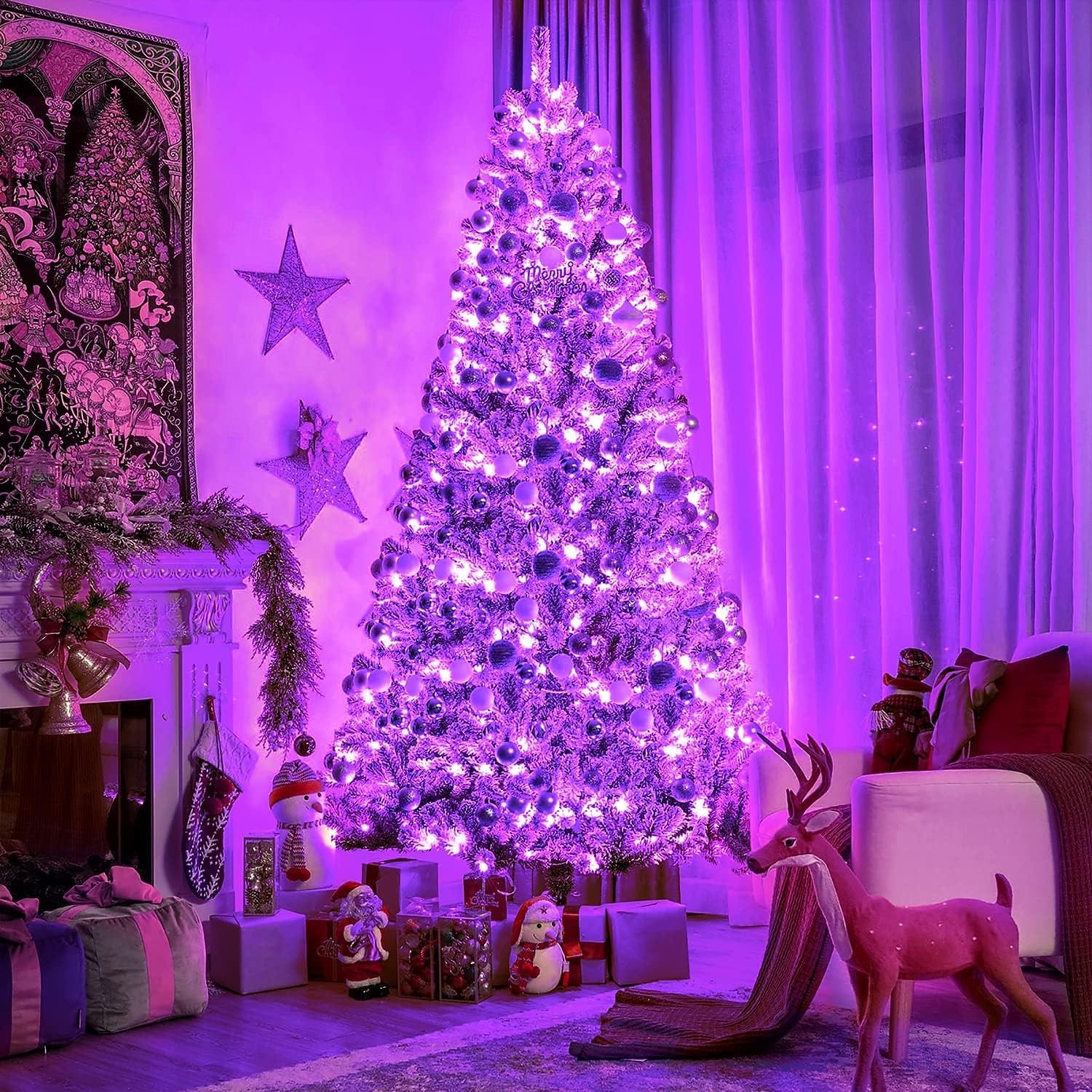 Christmas Tree Decorative String Lights Fairy String Lights 8 Function Low Voltage Safety Plug in Holiday Wedding Party Atmosphere Decorative Lights Props 10/20/30/50/100 meters 2025 - $14.49 –P13