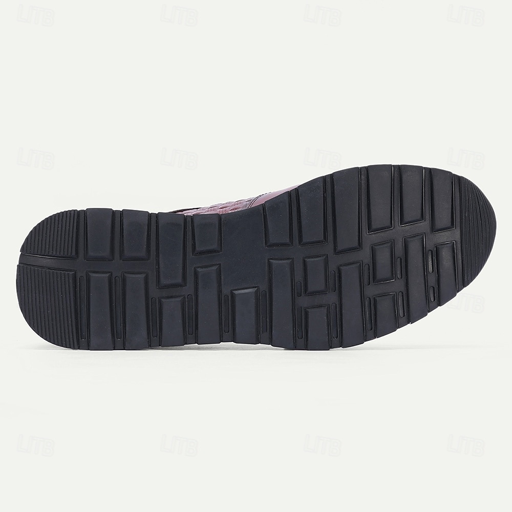 Chaussures de course pour homme en cuir bordeaux – un design sportif et un confort optimal, parfaites pour les mariages décontractés, les événements en plein air et les week-ends. de 2026 ? $94.99 –P7