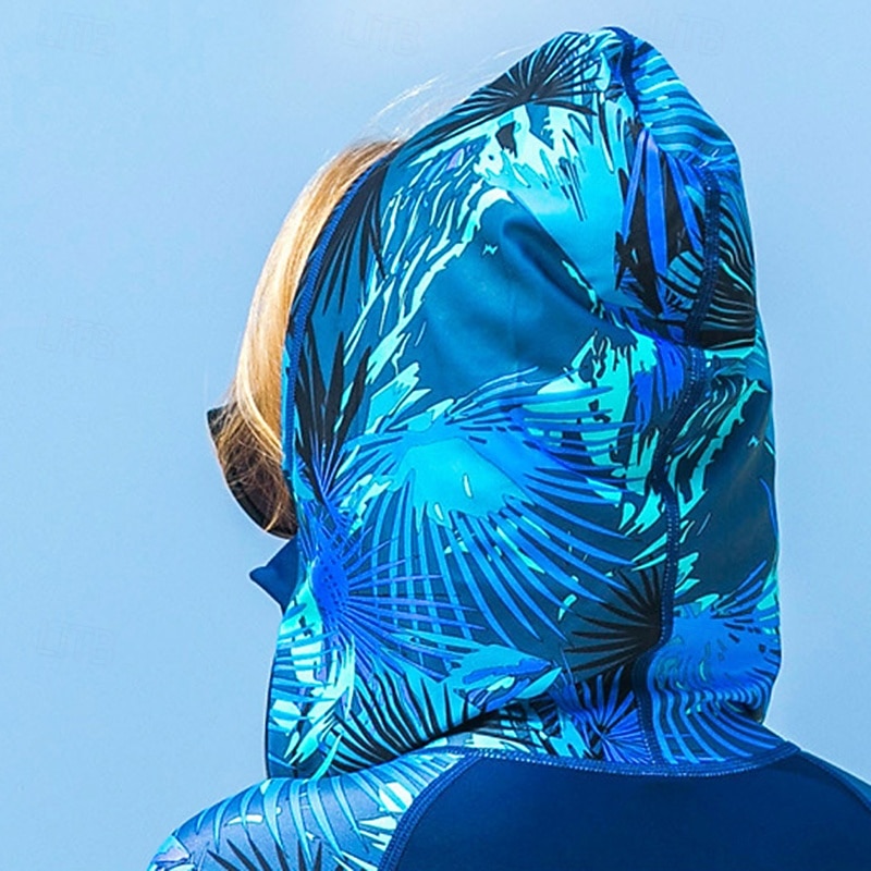 Per donna Rash Guard completo per il corpo Muta da immersione Costume Intero Color-blocking Con cappuccio Protezione UV Manica Lunga Mute da immersione Surf Canoa Snorkeling Inverno del 2026 a $50.99 –P13