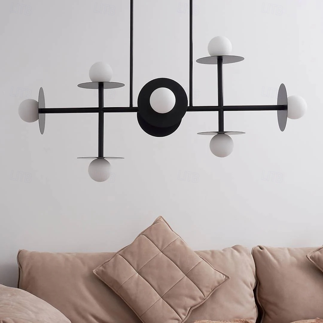 светодиодный подвесной светильник линейная люстра на 8 ламп 110-240 В 2026 - $403.19 –P10