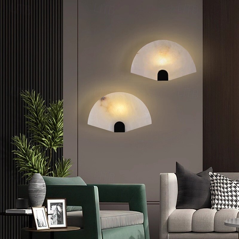 Luminárias de parede modernas em estilo nuvem, com efeito pedra, em branco, para sala de estar, restaurante ou loft. de 2026 por $351.79 –P1