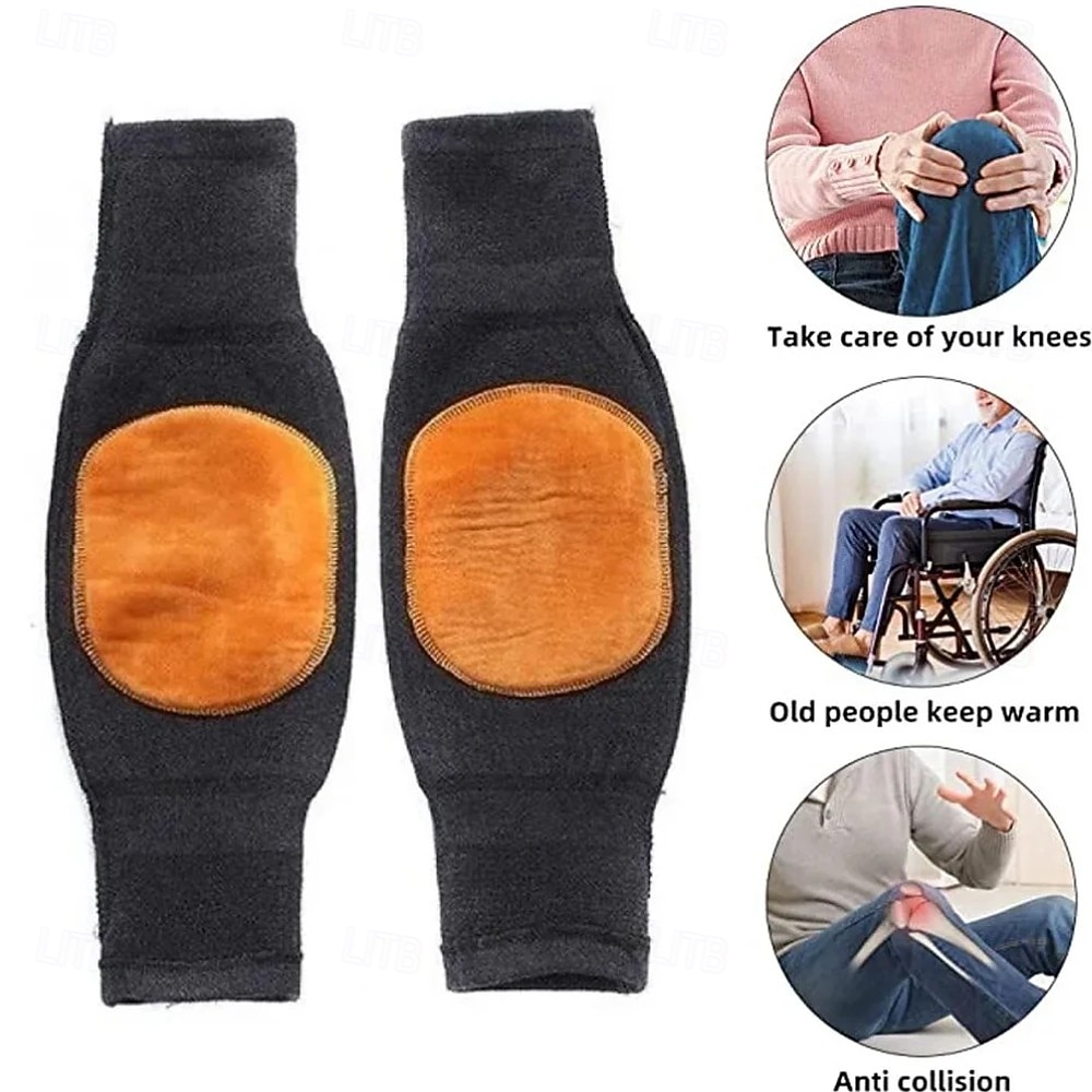 Genunchiere termice de iarnă din cașmir pentru genunchiere pentru femei și bărbați, genunchiere din lână pentru dureri articulare, tendinită, artrită, genunchiere pentru artrită reumatică, genunchiere 2026 - $12.99 –P10