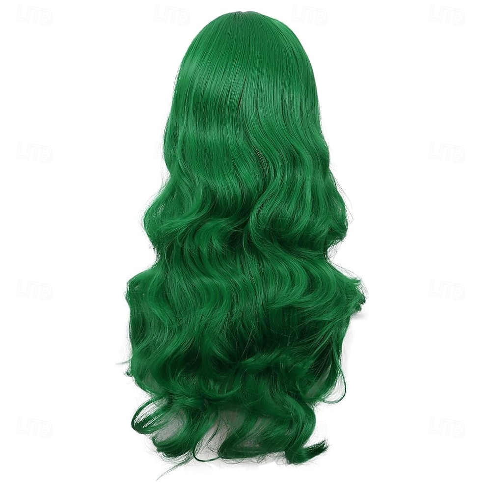 Peruca de Carnaval 2026 Vermelho Preta Azul Encaracolado Longo Peruca sintética para festivais Mardi Gras Parada Cabelo para fantasia de cosplay para Feminino de 2026 por $21.99 –P4