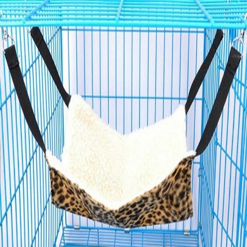 κομψή αιώρα γάτας με λεοπάρ μοτίβο - μαλακό βελούδινο κρεμαστό κρεβάτι για γάτες &μικρά κατοικίδια - άνετα &τάσεις 2025 - $13.99 –P3