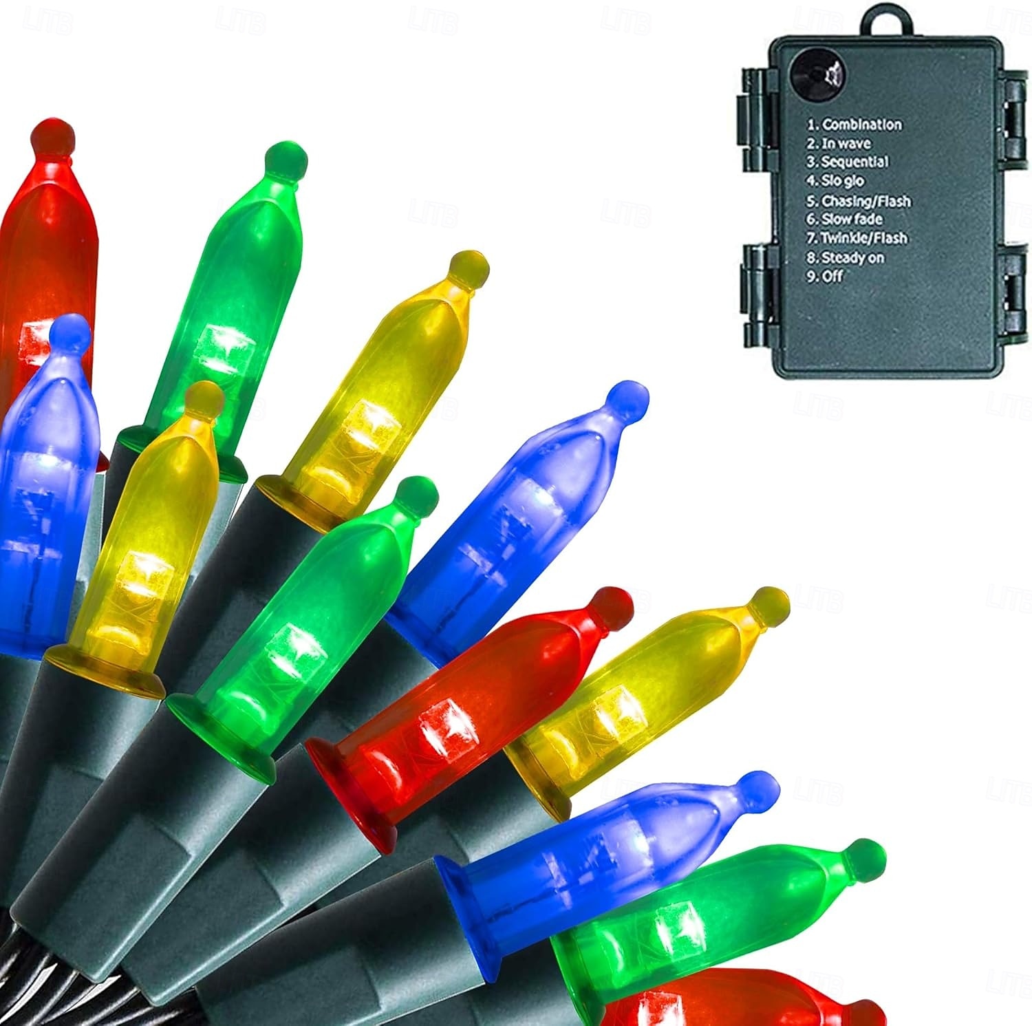 Lumini Roșii și Verzi Lumini Mini Conectabile Lumini pentru Copaci cu Fir Verde pentru Petreceri Interioare și Exterioare 2026 - $16.49 –P1