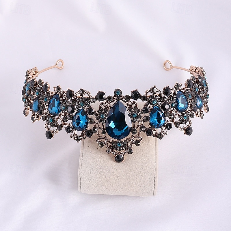 Crown Tiaras Pään koriste Metalliseos Häät Syntymäpäivä Tyylikäs Vintage Kanssa Tekojalokivi Päähine Päähineet 2026 - $17.49 –P2