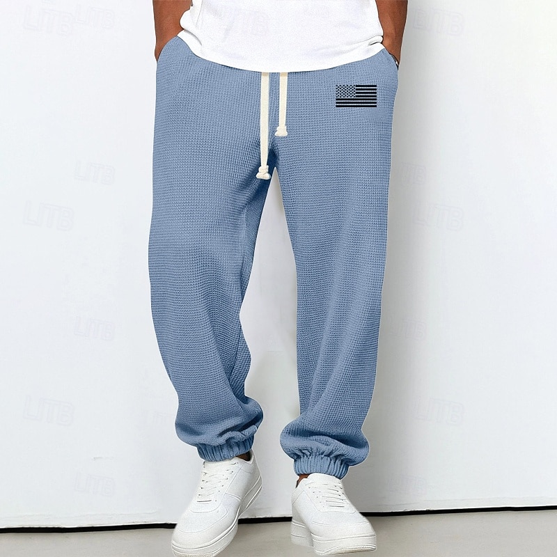 Per uomo Pantaloni da tuta Joggers Pantaloni Pantaloni a Nido d'Ape Coulisse Tasca Elastico in vita Semplice Comodità Morbido All'aperto Casuale Quotidiano Moda Stile Classico Marrone Scuro Nero del 2026 a $24.99 –P3