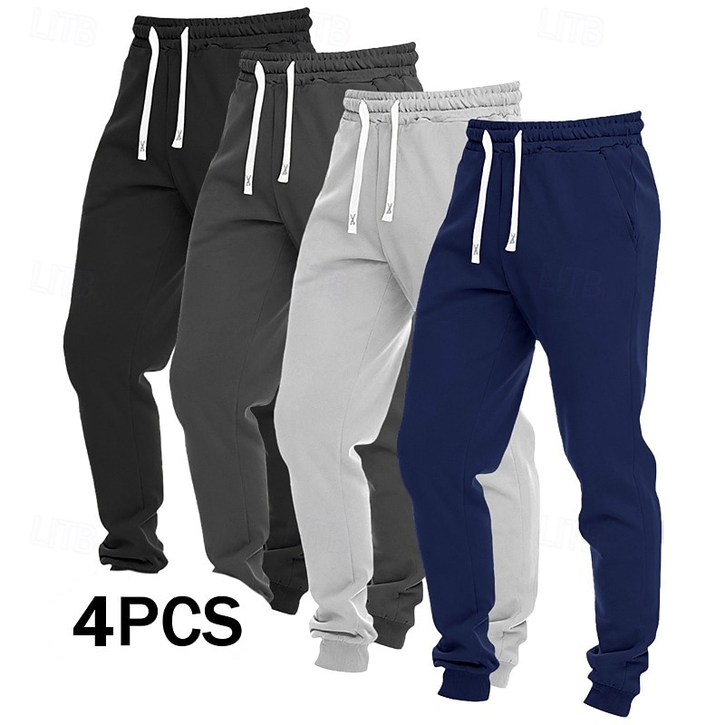 Ανδρικά Αθλητικές Φόρμες Παντελόνι Fleece Τζόγκκερ Παντελόνια Casual παντελόνι Κορδόνι Τσέπη Ελαστική μέση Σκέτο Άνεση Πλήρες μήκος ΕΞΩΤΕΡΙΚΟΥ ΧΩΡΟΥ Καθημερινά Απλός Κλασσικό στυλ 1 2 Μικροελαστικό 2026 - $42.99 –P1