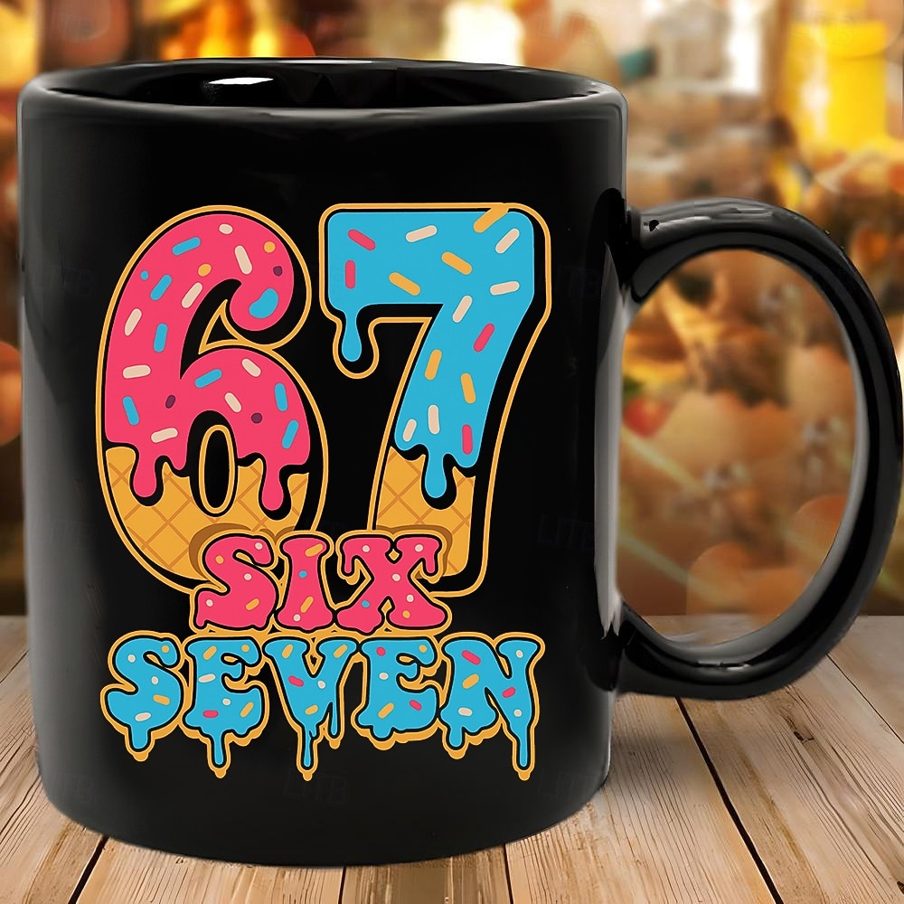 67 Meme Mug Funny Gift Coffee Mug Vibrant Ice Cream Dripping 67 Design Perfect Sweet Gift for Dessert Lovers Friends or Coworkers 2026 - $15.99 –P3