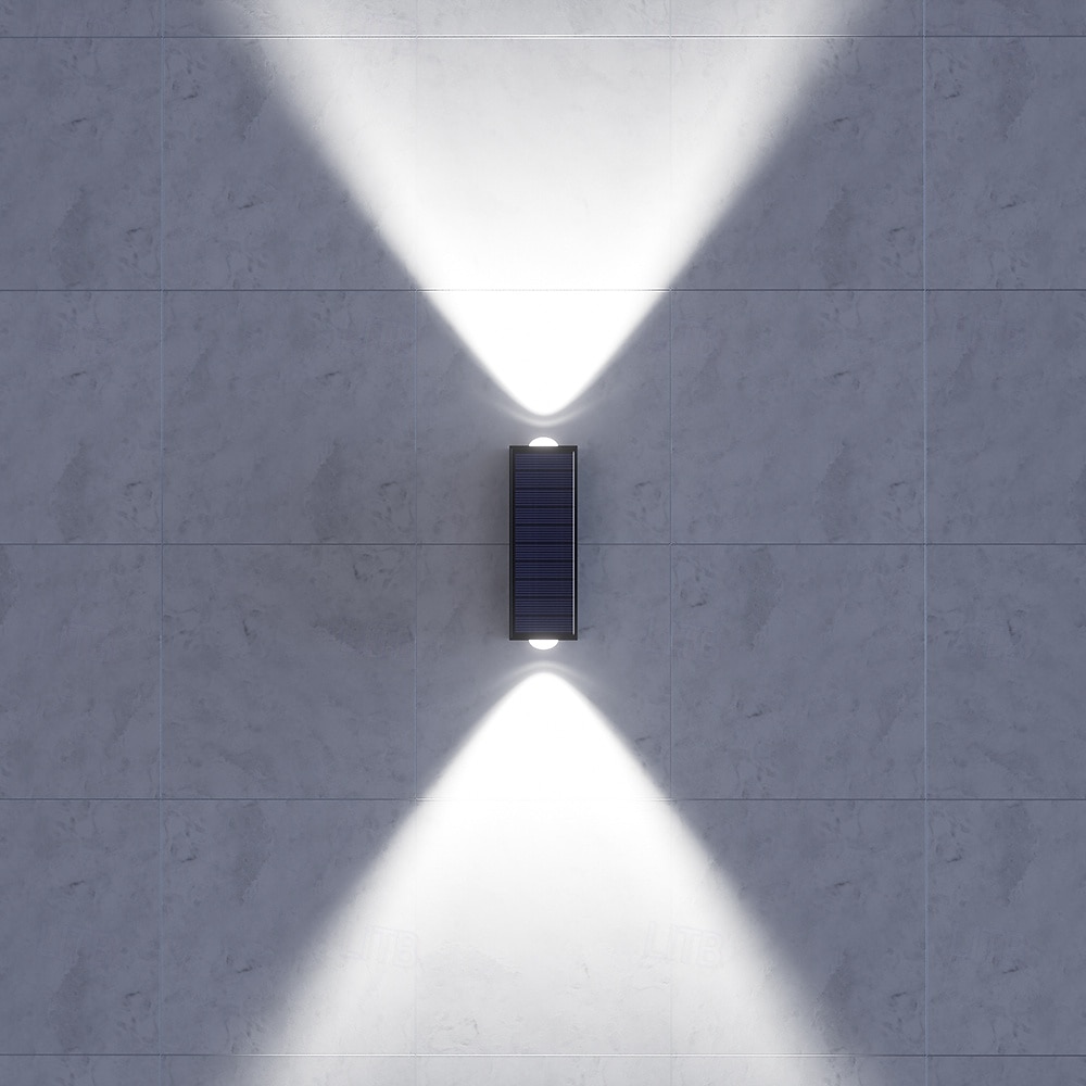 Conjunto de 4 luminárias solares de parede para exterior, à prova d'água, para pátio, jardim, varanda, cerca ou alpendre, ideais para decoração de Natal e feriados. de 2026 por $32.99 –P5